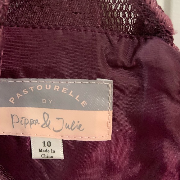 Burgundy Dress size 10 Pippa & Julie - Picture 2 of 2